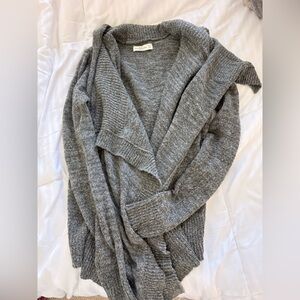 Abercrombie and Fitch wool blend open shawl cardigan gray size extra small XS